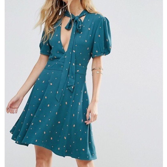 Free People Dresses & Skirts - Free People 4 Abbie Reversible Printed Retro Dress